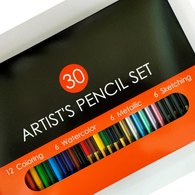 Duomo Fine Arts: Artist's Pencil Set, 30 Pieces - Coloring - 3