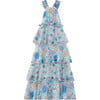 Azure Maxi Dress, Floral - Dresses - 1 - thumbnail