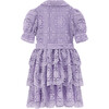 Aurora Embroidered Dress, Lavendar - Dresses - 3