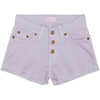 Fleca Linen Mix Shorts, Lilac - Shorts - 1 - thumbnail