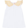 Florentina Cotton Top, Yellow - Shirts - 1 - thumbnail