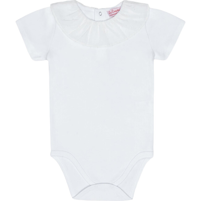 Pluma Cotton Baby Body Vest, White