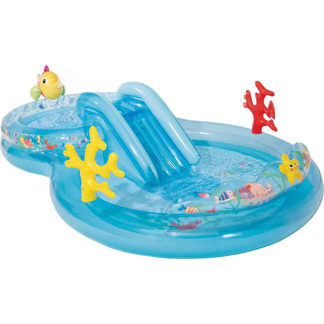 Under the Sea Inflatable Play Center W/ Water Slide