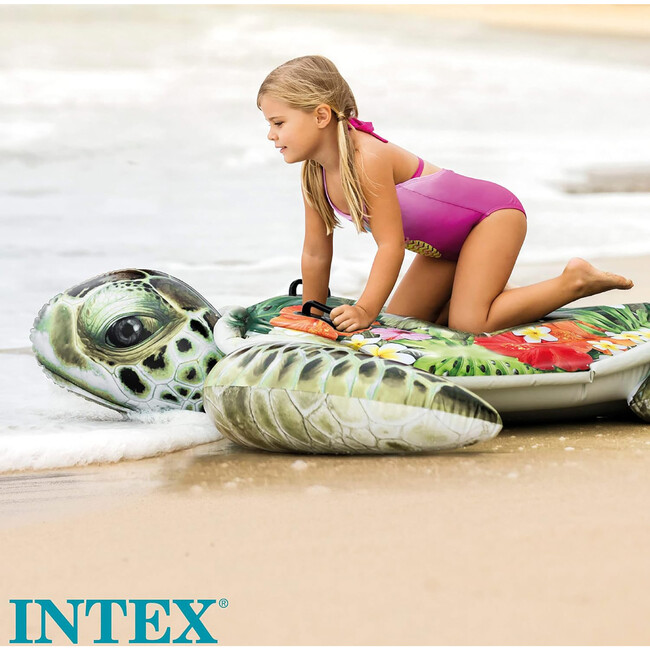 Realistic SeaTurtle 75 x 67" Inflatable Water Float - Pool Floats - 2