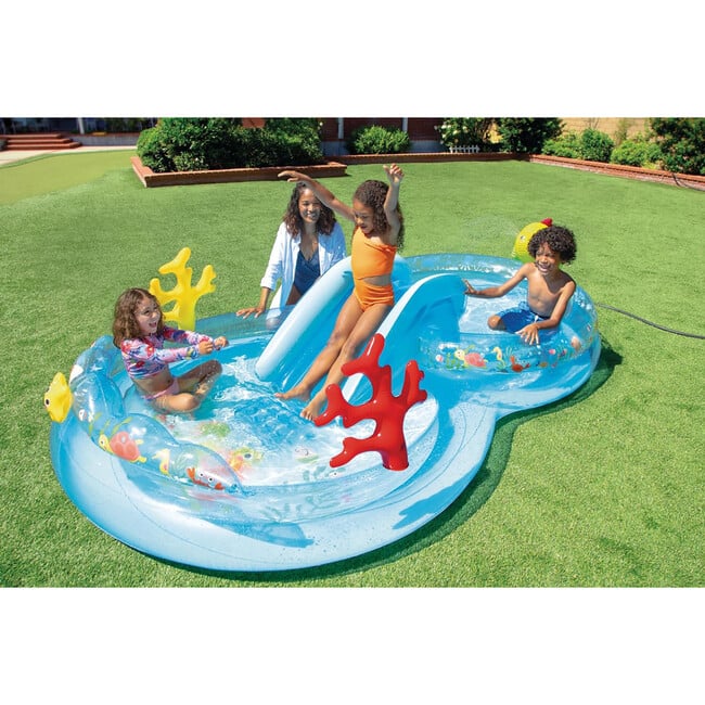 Under the Sea Inflatable Play Center W/ Water Slide - Water Toys - 2