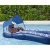 H2OGO! Comfort Plush 6'6" x 44" Shaded Pool Lounge Float - Pool Floats - 2