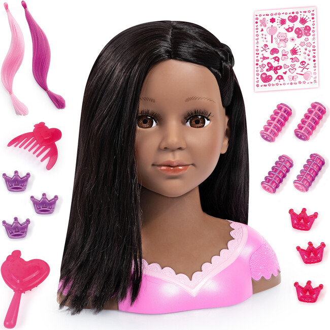 Charlene Super Model African American Doll Head W/ Make-up