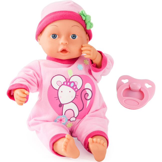 First Words 13" Pink Baby Doll Toy W/ Accessories