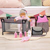 Baby Doll Travel Bed and Accessories Set - Doll Accessories - 2