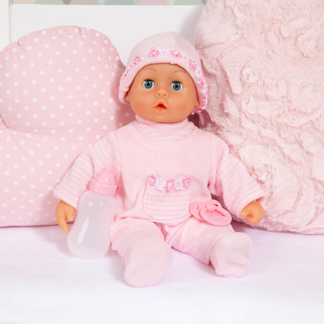 First Words 15"  Baby Doll in Soft Pink - Dolls - 2