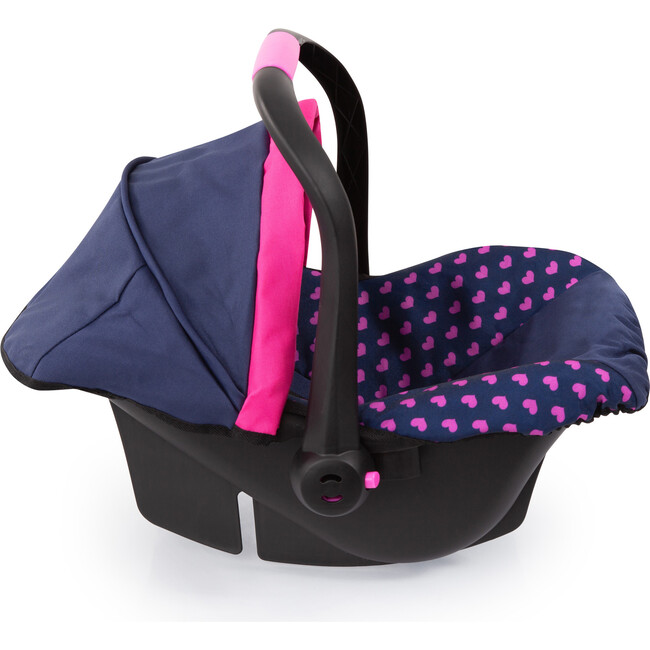 Baby Doll Deluxe Car Seat W/ Canopy, Blue & Pink - Doll Accessories - 3