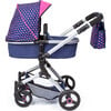 Baby Doll City Vario Pram Baby Doll Stroller W/ Diaper Bag - Doll Accessories - 1 - thumbnail