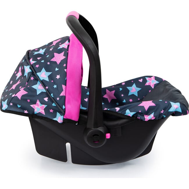 Design: Dolls Car Seat in Turquoise/Pink - Doll Accessories - 4