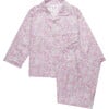 Liberty Print Peppa Pajama, Pink Peppa Meadow - Pajamas - 1 - thumbnail