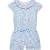 Liberty Print Peppa Willow Playsuit, Blue Peppa Meadow - Jumpsuits - 1 - thumbnail