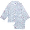 Liberty Print Peppa Pajama, Blue Peppa Meadow - Pajamas - 1 - thumbnail