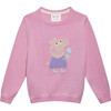 Peppa Knit Sweater, Pink - Sweaters - 1 - thumbnail