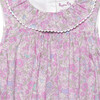 Little Liberty Print Peppa Willow Romper, Pink Peppa Meadow - Rompers - 3