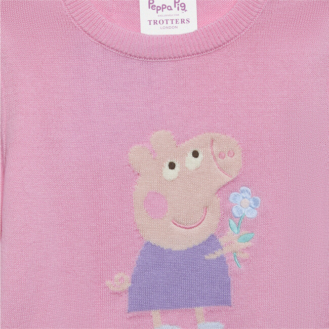 Peppa Knit Sweater, Pink - Sweaters - 3