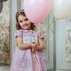 Liberty Print Peppa Smocked Party Dress, Pink Peppa Meadow - Dresses - 7