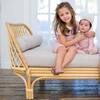 Scalloped Collar 2-Piece Set, White & Rose - Mixed Apparel Set - 2