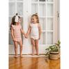 Shoulder Ruffle Top & Short Set, White - Mixed Apparel Set - 2