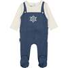 Sailor Overall Footie, Royal Blue - Footie Pajamas - 1 - thumbnail