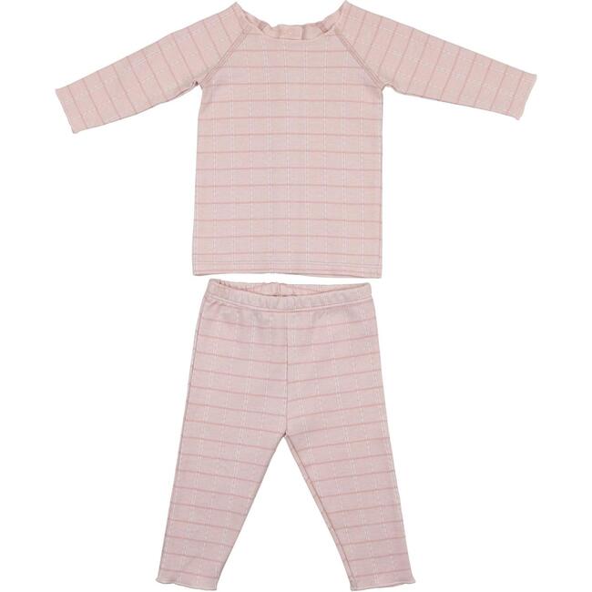 Raglan Sleeve Loungewear Set, Pale Pink