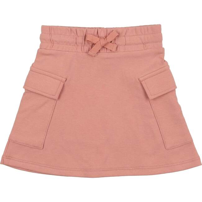 Rugby Stripe Pocket A-Line Short Skirt, Mauve - Skirts - 3