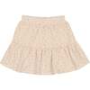 Printed Gauze Tired Ruffle Hem Short Skirt, Mauve - Skirts - 3