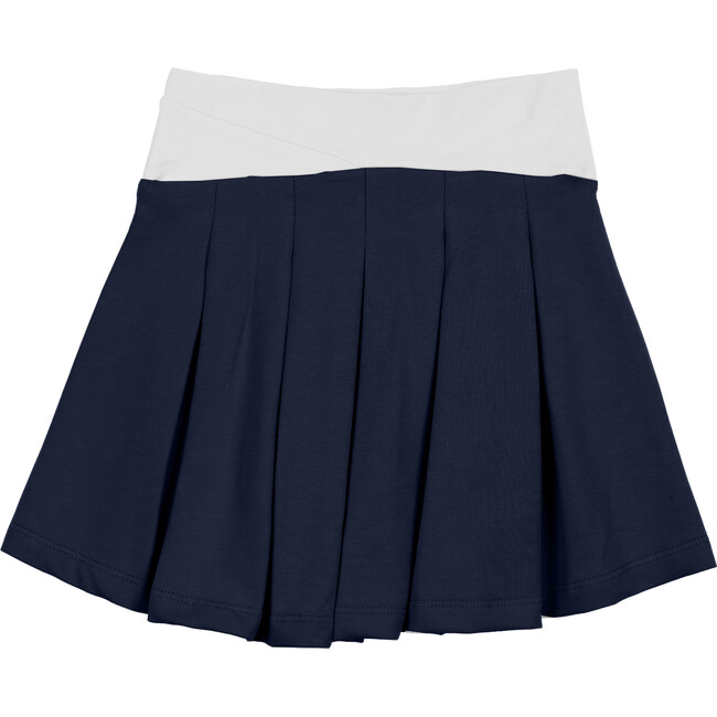 Tennis Club Pleated Short Skirt, Navy
