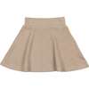 Soft Ribbed A-Line Short Skirt, Rose - Skirts - 1 - thumbnail