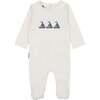 Smocked Sail Boat Footie, White - Footie Pajamas - 1 - thumbnail