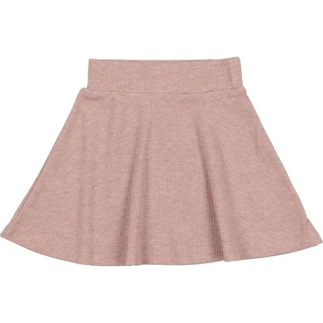 Soft Ribbed A-Line Short Skirt, Rose - Skirts - 2