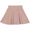 Soft Ribbed A-Line Short Skirt, Rose - Skirts - 2