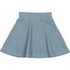 Soft Ribbed A-Line Short Skirt, Rose - Skirts - 3