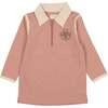 Girls Tennis Club 3-Quarter Sleeve Shirt, Mauve - Shirts - 1 - thumbnail