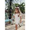 Girls Ribbed Berry Applique Tee & Short Set, White - Mixed Apparel Set - 2