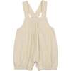 Pleats-N-Tiers Boys Romper, Cream - Onesies - 1 - thumbnail