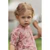 Girls Smocked Floral Top & Short Set, Fuchsia - Mixed Apparel Set - 3