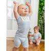 Poplin Bib Top & Short Set, Powder Blue - Mixed Apparel Set - 2