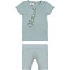 Fly Away Tie 2-Piece Top & Short Set, Powder Blue - Mixed Apparel Set - 1 - thumbnail