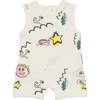 Coloring Book Unisex Romper, White - Onesies - 1 - thumbnail