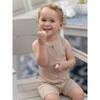 Cotton Gauze Romper, Powder Blue - Onesies - 2