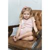 Color-Block Pocket Tee & Short Set, White & Coral - Mixed Apparel Set - 2
