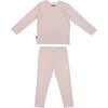 Directional Striped Raglan Sleeve Top & Pant Set, Mauve - Mixed Apparel Set - 1 - thumbnail