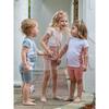 Color-Block Pocket Tee & Short Set, White & Denim Blue - Mixed Apparel Set - 4