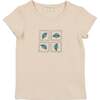 Boys Boxy Belt Bag Short Sleeve Shirt, Sand - Shirts - 1 - thumbnail