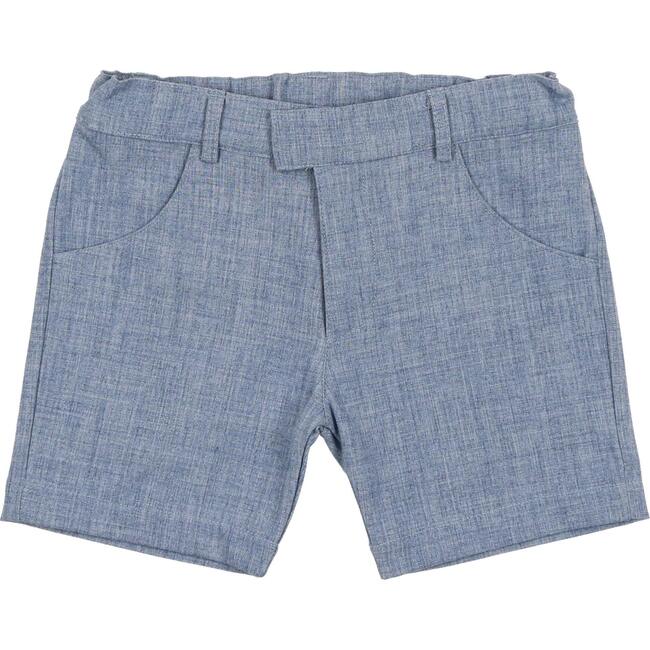 Boys Dress Shorts, Heathered Sand - Shorts - 2