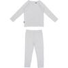 Box Design Raglan Sleeve Top & Pant Set, Baby Blue - Mixed Apparel Set - 1 - thumbnail